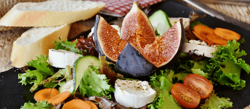 Koolhydraatarme geitenkaas salade