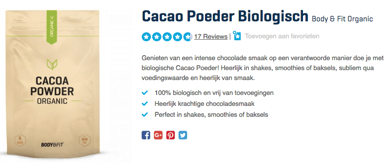 Rauwe cacao kopen? De meeste populaire Superfood! 3 koop Cacao_Poeder_Biologisch