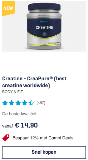 Sport Supplementen Kopen: Is het daadwerkelijke gezond? 1 Top 1 Creatine - CreaPure® (best creatine worldwide) BODY & FIT review