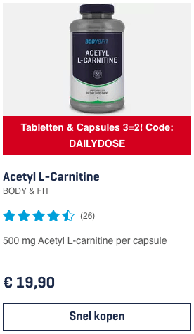Sport Supplementen Kopen: Is het daadwerkelijke gezond? 3 top 3 Vetverbrander - Acetyl L-Carnitine BODY & FIT review