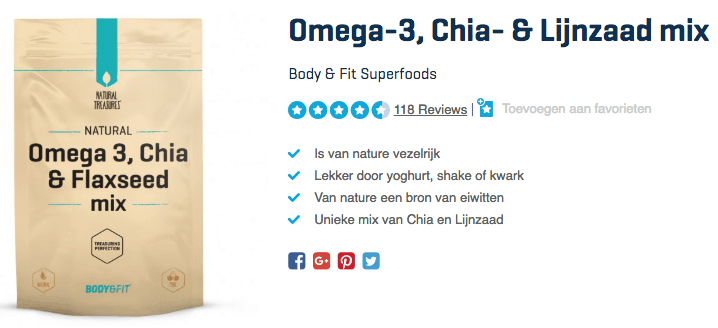 Lijnzaad kopen? Puur en gebroken gewoon een super gezond zaadje! 2 Koop Omega-3, Chia- & Lijnzaad mix