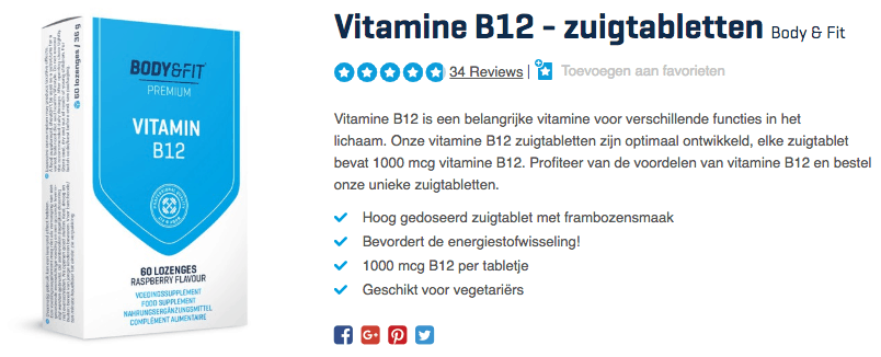 Beste Vitamine B12 supplement? REVIEW Top 5 ALLERBESTE Van 2019! 4 Koop Vitamine B12 - zuigtabletten