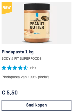 Top 2 Pindapasta 1 kg BODY & FIT SUPERFOODS review