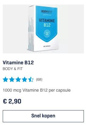 Beste Vitamine B12 supplement? REVIEW Top 5 ALLERBESTE Van 2019! 1 Vitamine B12 BODY & FIT review