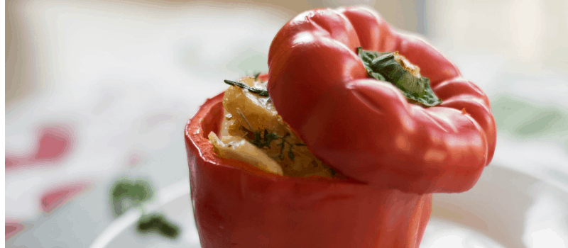 Makkelijke vegetarische maaltijd? Recept voor gevulde puntpaprika’s