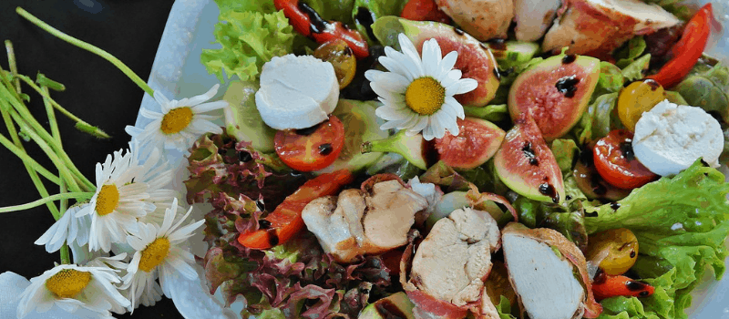Maaltijdsalade geitenkaas met walnoten
