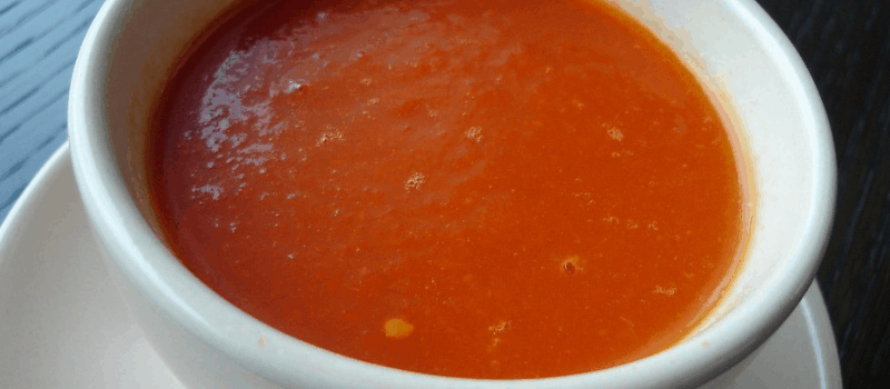 Paprikasoep ricotta met honing