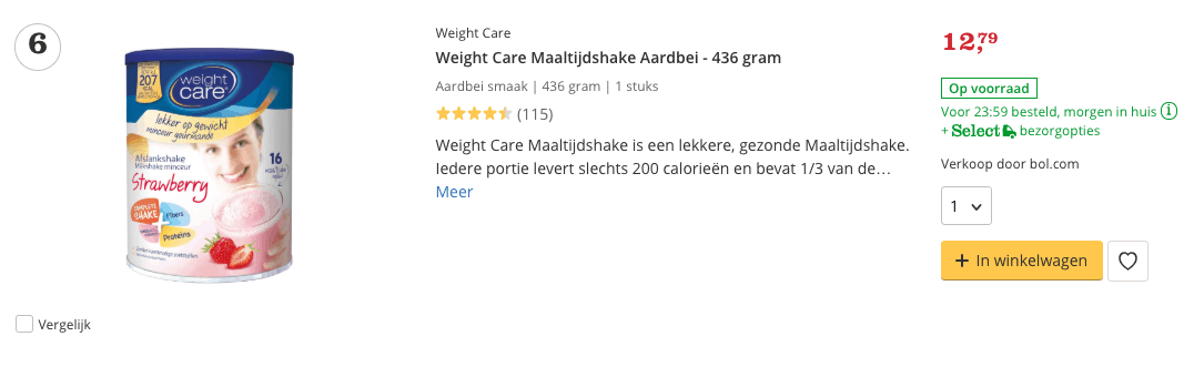 Afvallen met Maaltijdshakes ervaringen? Informatie die jij moet weten! 9 Beste maaltijdshake Weight Care Maaltijdshake Aardbei