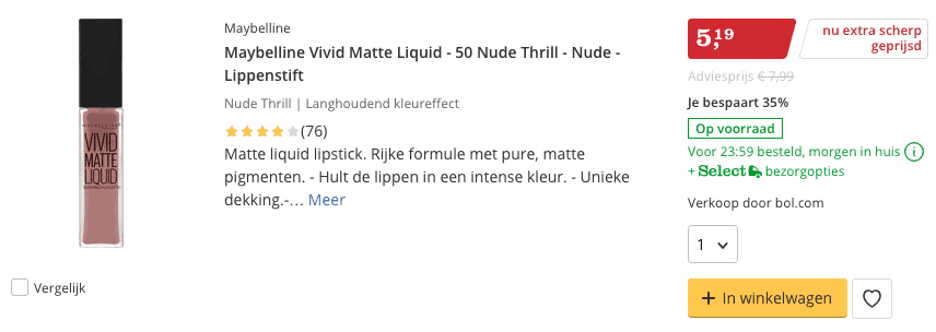 Beste lippenstift top 5