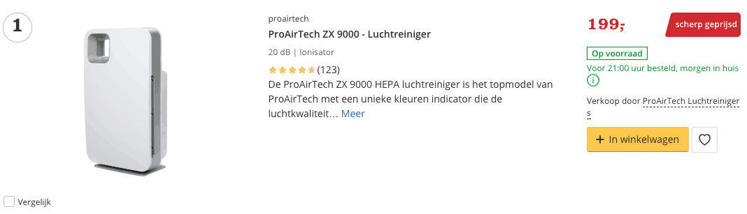 Beste luchtreiniger? TOP 10 ALLERBESTE Van 2019! 1 Beste luchtreiniger top 1