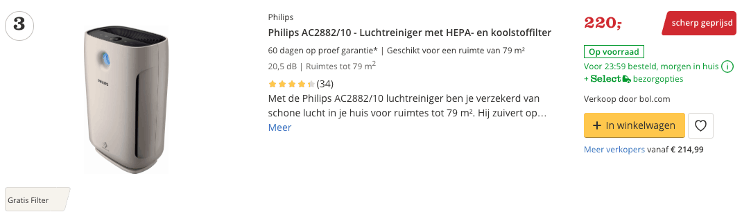 Beste luchtreiniger? TOP 10 ALLERBESTE Van 2019! 3 Beste luchtreiniger top 3