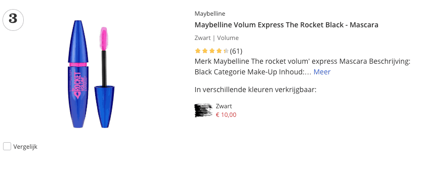 Beste mascara top 3 Rocket Black