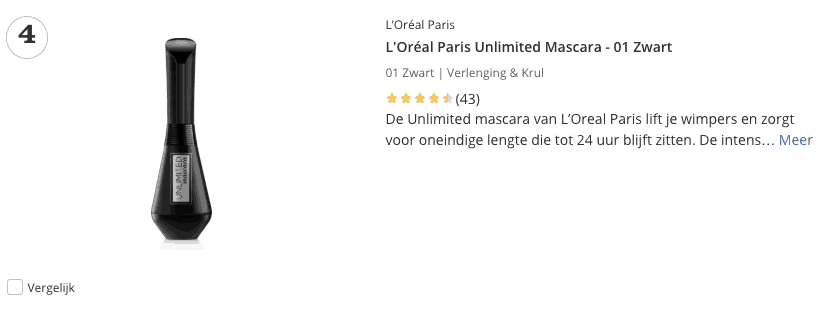 Beste mascara top 4