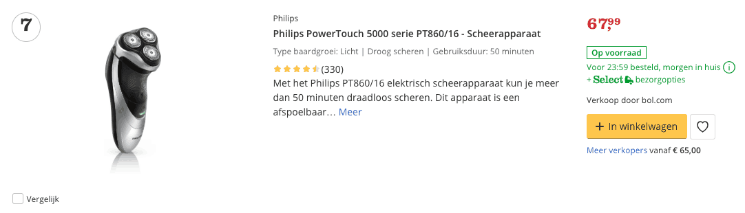 Beste scheerapparaat top 2