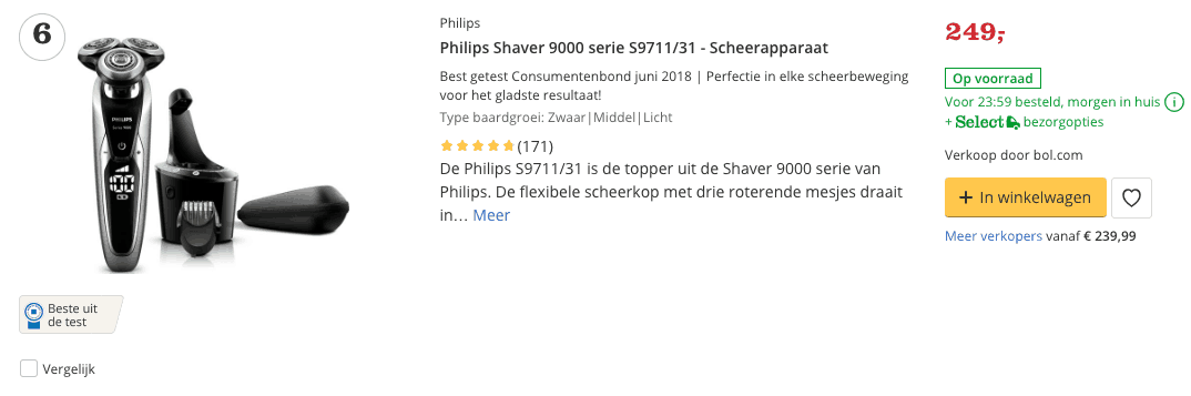 Beste scheerapparaat top 4
