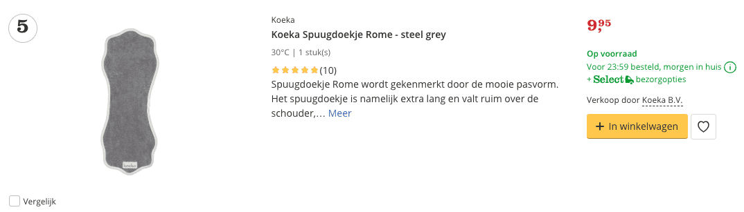 Beste spuugdoekjes koeka steel