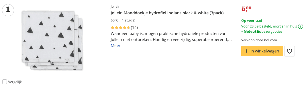 Beste spuugdoekjes top 1 hydrofiel