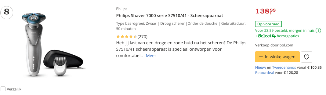 Beste scheerapparaat top 3