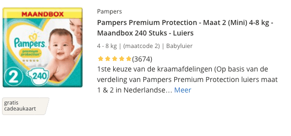 beste bedplas luiers top 1 Pampers