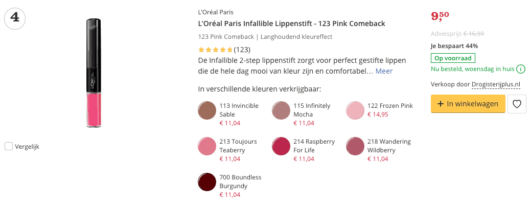beste lippenstift top 4