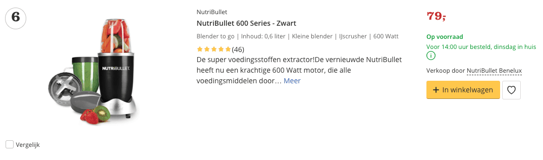 Beste Blender top 3 Review NutriBullet 600