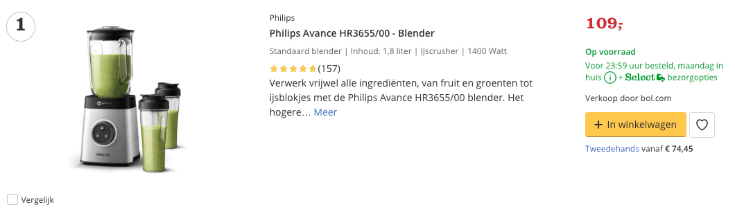 Beste blender top 1 Review Avance