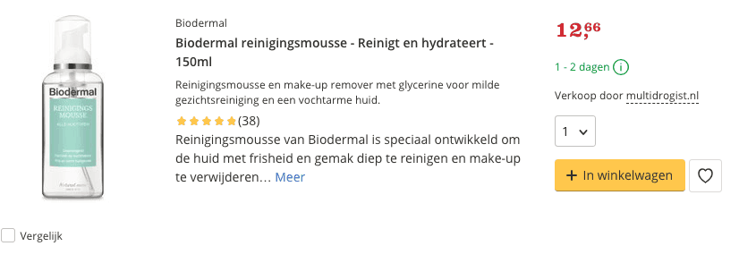 Beste Gezichtsreinigers? TOP 10 ALLERBESTE Van 2019! 4 Beste top 4 Biodermal reinigingsmousse - Reinigt en hydrateert - 150ml review