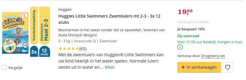 Beste zwemluiers kopen? TOP 10 ALLERBESTE Van 2019! 1 Beste zwemluiers top 1 huggies 2 en 3