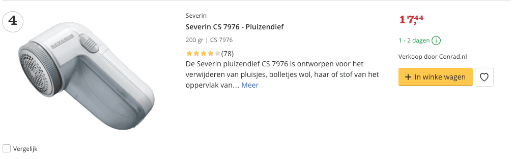 Top 4 Severin CS 7976 - Pluizendief review