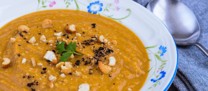 Zoete aardappel soep maken?