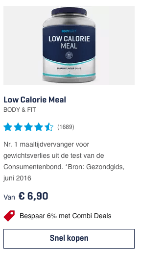 Snel afvallen pillen? REVIEW ALLERBESTE Van 2021! 3 Low Calorie Meal BODY & FIT review