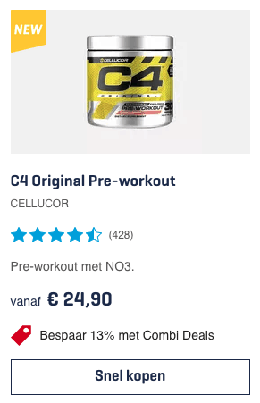 Top 1 C4 Original Pre-workout CELLUCOR review
