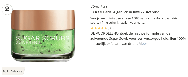 Top 2 LOréal Paris Sugar Scrub Kiwi Zuiverend review