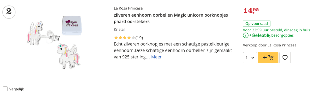 Beste zilveren oorbellen? TOP 10 ALLERBESTE Van 2019! 2 Top 2 review zilveren eenhoorn oorbellen Magic unicorn oorknopjes paard oorstekers