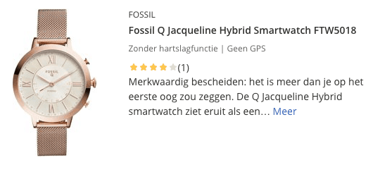 Top 4 Fossil Q Jacqueline Hybrid Smartwatch FTW5018 review