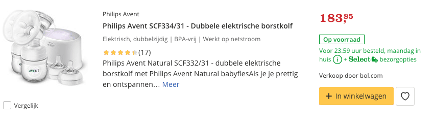 Top 4 Philips Avent SCF334:31 - Dubbele elektrische borstkolf review