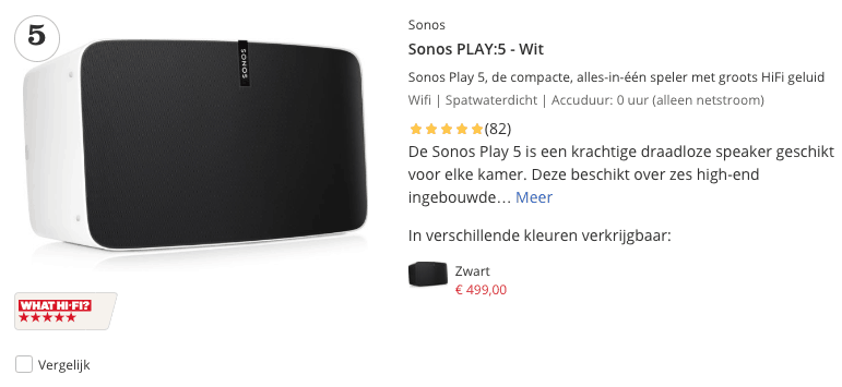 Beste wifi speakers kopen? TOP 10 ALLERBESTE Van 2019! 5 Top 5 Sonos PLAY 5 - Wit review
