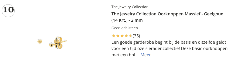 Top 5 The Jewelry Collection Oorknoppen Massief Geelgoud 14 Krt. 2 mm review
