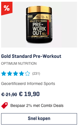 Top Gold Standard Pre-Workout OPTIMUM NUTRITION review