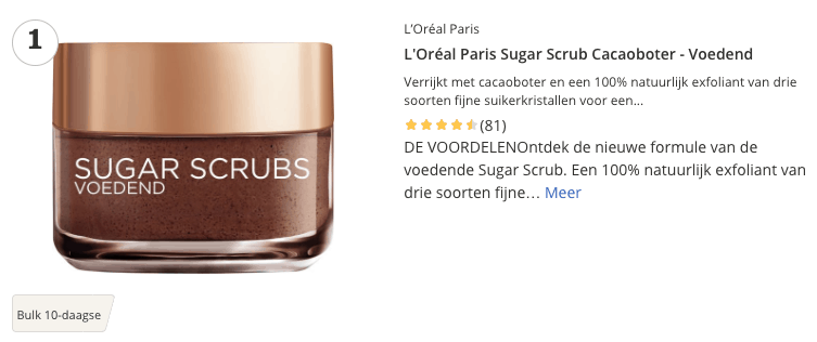 top 1 LOréal Paris Sugar Scrub Cacaoboter Voedend review