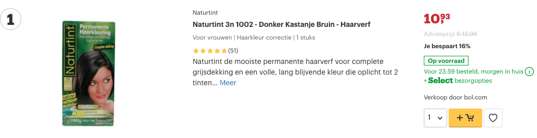Beste Haarverf kopen? Onze Top 10 voor de mooiste permanente kleur! 1 Top 1 Naturtint 3n 1002 - Donker Kastanje Bruin - Haarverf review
