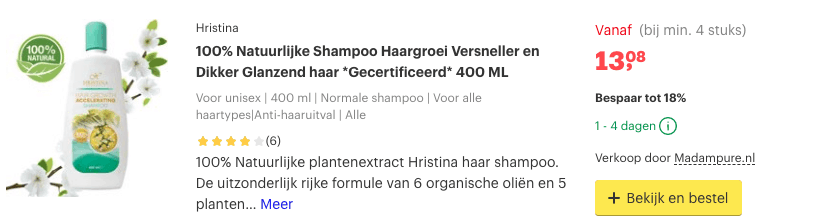 Natuurlijke shampoo zonder chemicalien? Top 10 voor gezond een haar! 3 Top 2 100% Natuurlijke Shampoo Haargroei Versneller en Dikker Glanzend haar *Gecertificeerd* 400 ML review