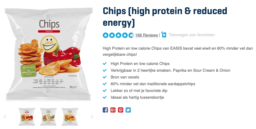 Gezonde chips? Weinig koolhydraten en geweldige smaak! 2 Top 2 Chips (high protein & reduced energy) reviews