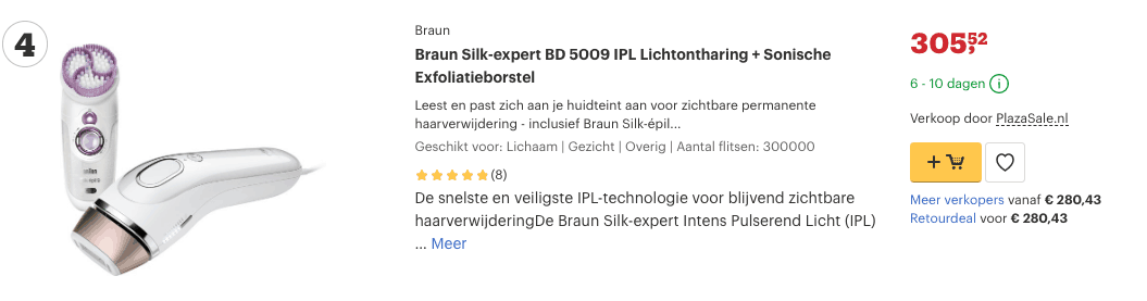 Top 4 Braun Silk-expert BD 5009 IPL Lichtontharing + Sonische Exfoliatieborstel review