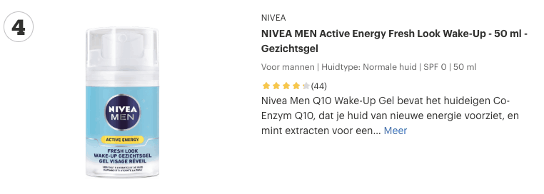 Gezichtscreme mannen? TOP 5 Anti-vermoeidheid en tegen rimpels! 6 Top 4 NIVEA MEN Active Energy Fresh Look Wake-Up - 50 ml - Gezichtsgel review