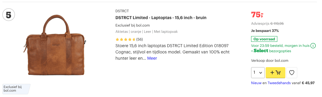Beste laptop rugzak? Top 10 beste laptop rugzak voor 2020! 5 DSTRCT Limited - Laptoptas - 15,6 inch - bruin