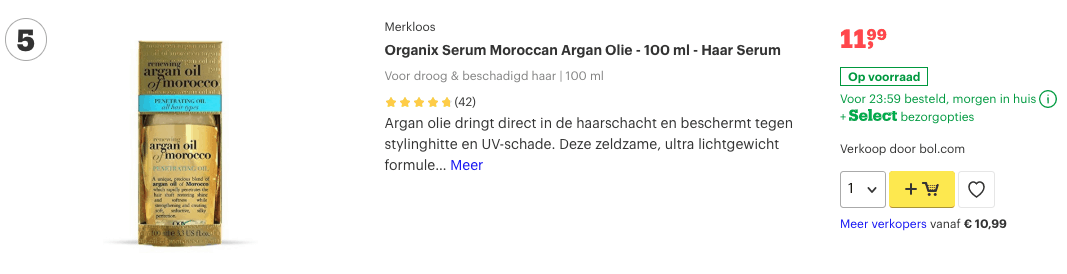 Beste Haarserum? Top 10 Beste voor Geweldige Bescherming en Volume! 5 Top 5 Organix Serum Moroccan Argan Olie - 100 ml - Haar Serum review