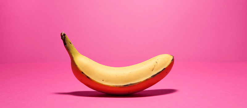 Buikvet verbranden met een banaan