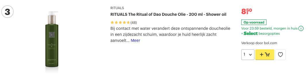 Beste Doucheschuim? Top 10 voor jouw lichaam! 3 Top 3 RITUALS The Ritual of Dao Douche Olie - 200 ml - Shower oil review