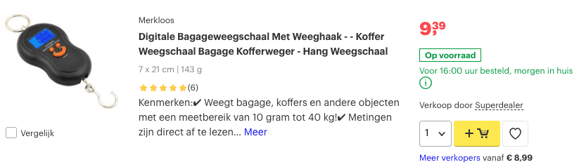 Bagageweegschaal kopen? TOP 5 beste en digitale weegschaal! 4 Top 4 Digitale Bagageweegschaal Met Weeghaak review